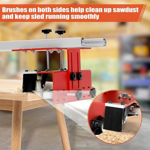 مزلجة جهاز التوجيه، محمولة وسهلة الضبط، مزلجة توجيه 60 بوصة لألواح التسطيح، آلة تخطيط التشذيب لتسطيح الخشب، المنزل DIY (ترقية الألومنيوم) in Kuwait