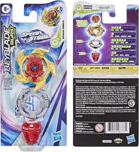 Beyblade Burst Surge Speedstorm Kolossal Luinor L6 حزمة واحدة - لعبة قتال من النوع الدفاعي، لعبة للأطفال من سن 8 سنوات فما فوق in Saudi Arabia