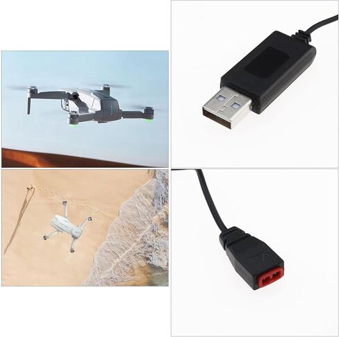 2Pcs USB Charger Cables Replacement Compatible with SYMA X5HW X5HC X5UW X5UC X21 X21W RC Quadcopter USB Charging Wire Black in Saudi Arabia