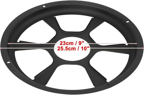 X AUTOHAUX Universal 8 Inch Black Car Audio Speaker Hollow Mesh Subwoofer Grill Cover Protector 2 Pcs in Saudi Arabia