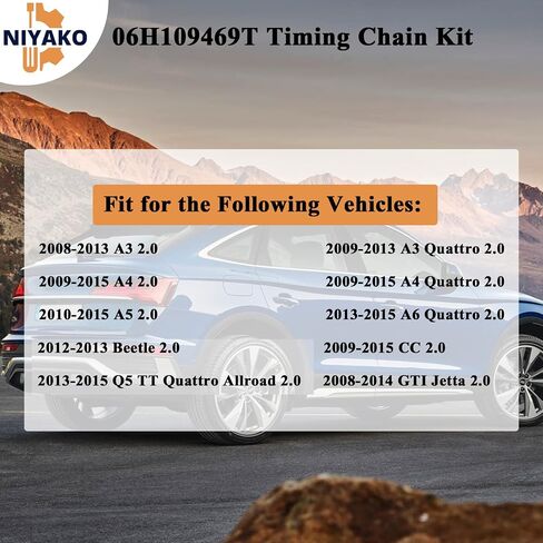 Niyako طقم شداد سلسلة التوقيت استبدال # 06H109469T 06H109469AD 06H109467R 06H109158J Fit 2009-2015 A4 A6 Q5 TT Jetta GTI Passat CC 2.0T in Saudi Arabia