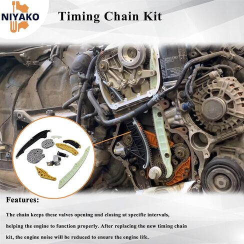 Niyako طقم شداد سلسلة التوقيت استبدال # 06H109469T 06H109469AD 06H109467R 06H109158J Fit 2009-2015 A4 A6 Q5 TT Jetta GTI Passat CC 2.0T in Saudi Arabia