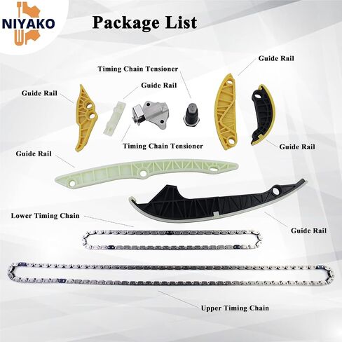 Niyako طقم شداد سلسلة التوقيت استبدال # 06H109469T 06H109469AD 06H109467R 06H109158J Fit 2009-2015 A4 A6 Q5 TT Jetta GTI Passat CC 2.0T in Saudi Arabia