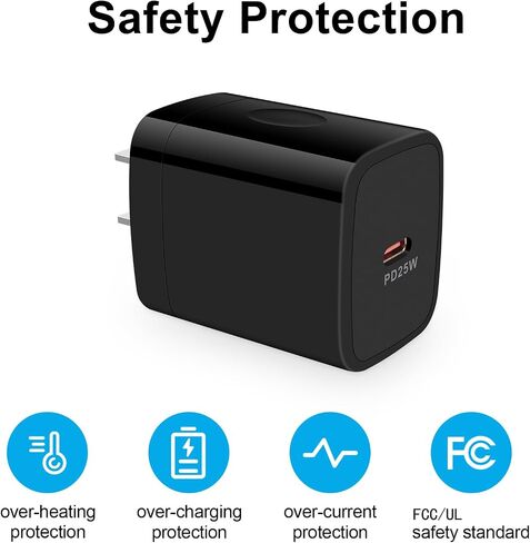OrSunday 25W Fast Phone Charger for Motorola Edge, Edge+, Razr, 2021 2022 2023 2024, One 5G, Moto G Stylus, Pure, Play, Power, G8 G7 Plus, X4 Z4 Z3 Z2 Play Force, Wall Power Adapter with USB C Cable in Saudi Arabia