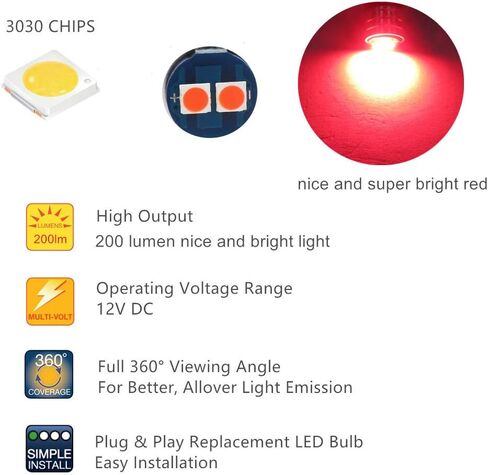 WLJH T10 Led Bulb Dashboard Car Lights Dash Instrument Panel Cluster Gauge W5W Bulb 2825 194 Led Twist Socket PC195 PC194 PC168 200 Lumens Extremely Bright(Blue,Pack of 6) in Saudi Arabia