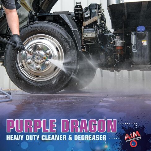 AIM Purple Dragon - Heavy Duty Degreaser Concentrate Industrial Degreaser, Wheel and Tire Cleaner, Equipment Degreaser cleaner - Premium Car Cleaner - Gal in Saudi Arabia