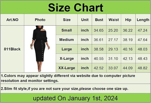 Black Church Dresses for Women Elegant Off Shoulder Halter Neck 3/4 Sleeve Midi Dress Bodycon Work Business Pencil Sheath Dress(811Black,Small) in Saudi Arabia