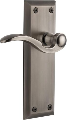 Grandeur Hardware Fifth Avenue Tall Plate Double Dummy with Bellagio Lever in Antique Pewter in Saudi Arabia