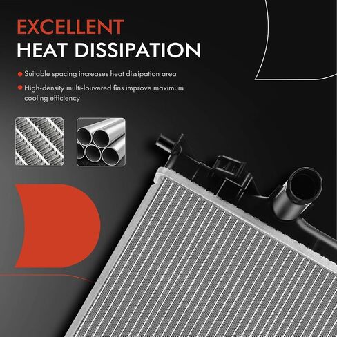 A-Premium Engine Coolant Radiator Assembly Compatible with Chrysler 300 2005-2008 & Dodge Charger 2006-2008, Magnum 2005-2008, Replace# 5137692AA in Saudi Arabia