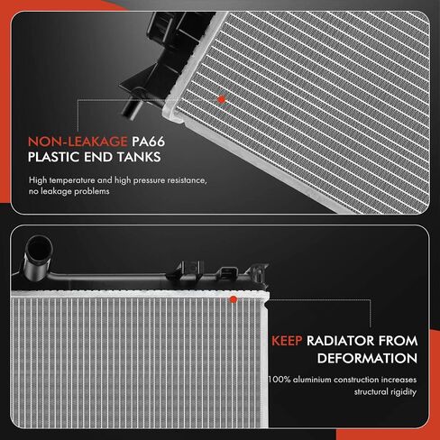 A-Premium Engine Coolant Radiator Assembly Compatible with Chrysler 300 2005-2008 & Dodge Charger 2006-2008, Magnum 2005-2008, Replace# 5137692AA in Saudi Arabia