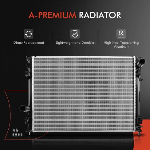 A-Premium Engine Coolant Radiator Assembly Compatible with Chrysler 300 2005-2008 & Dodge Charger 2006-2008, Magnum 2005-2008, Replace# 5137692AA in Saudi Arabia