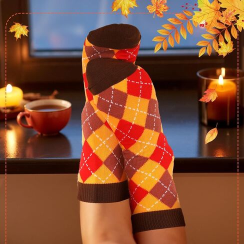 12 Pairs Women's Cute Highland Cow Socks Fall Breast Cancer Awareness Gifts for Women in Saudi Arabia