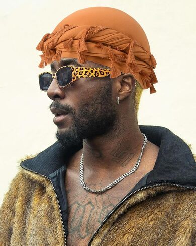 BEACE Tassels Silk Satin Lined Pre-Tied Turban Durag Head Wrap for Men & Women, Halo Turban Skull Cap Bonnet for Sleeping in Saudi Arabia