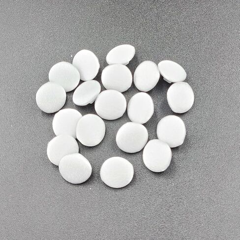 30pcs Ivory Satin Fabric Cloth Covered Buttons with Shank for Bridal Wedding Dress Buttons, DIY Sewing, Handmade Scrapbooking Decorations 12.5mm in Kuwait