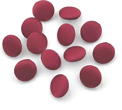 30pcs Ivory Satin Fabric Cloth Covered Buttons with Shank for Bridal Wedding Dress Buttons, DIY Sewing, Handmade Scrapbooking Decorations 12.5mm in Kuwait