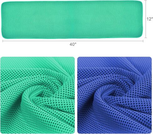 10 عبوات من مناشف التبريد لوجه الرقبة من أمجيكو، مجموعة مناشف ثلج باردة فورية قابلة للتنفس، قطعة قماش للعرق البارد للصالة الرياضية، واليوجا، والجولف، والشاطئ، والسفر، والتخييم، والجري، والرياضة، والطقس الحار in Kuwait