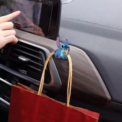 Cute Car Mini Hooks,Multifunctional Auto Adhesive Hangers,Vehicle Hook Stickers, Auto Mini Hangers,Car Storage Hooks for Keys,Mask,Earphone,Cable,Vehicle Decor in Saudi Arabia