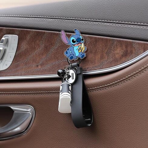 Cute Car Mini Hooks,Multifunctional Auto Adhesive Hangers,Vehicle Hook Stickers, Auto Mini Hangers,Car Storage Hooks for Keys,Mask,Earphone,Cable,Vehicle Decor in Saudi Arabia