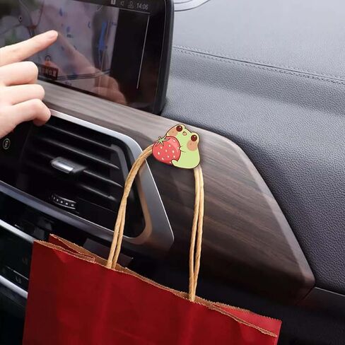 Cute Car Mini Hooks,Multifunctional Auto Adhesive Hangers,Vehicle Hook Stickers, Auto Mini Hangers,Car Storage Hooks for Keys,Mask,Earphone,Cable,Vehicle Decor in Saudi Arabia