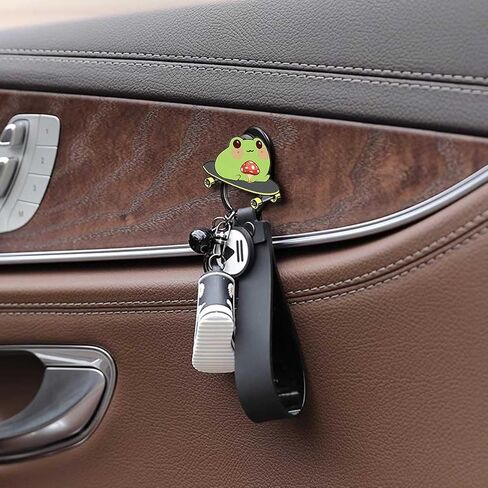 Cute Car Mini Hooks,Multifunctional Auto Adhesive Hangers,Vehicle Hook Stickers, Auto Mini Hangers,Car Storage Hooks for Keys,Mask,Earphone,Cable,Vehicle Decor in Saudi Arabia
