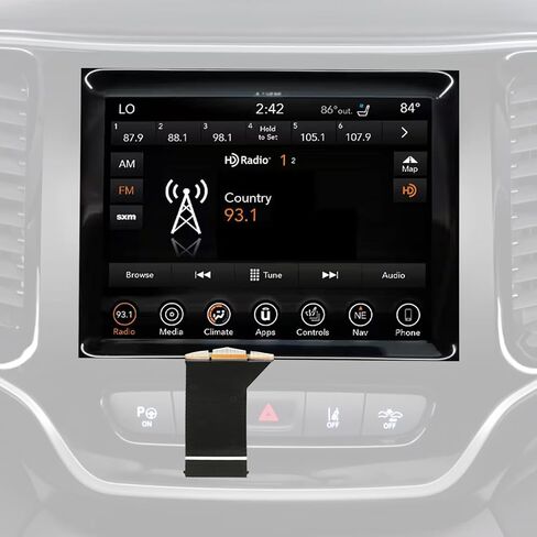 VORGENS 7 بوصة Uconnect LCD تعمل باللمس متوافقة مع Jeep Compass، 2.4L l4، 2017 2018 2019 2020 #Replace TDO-WXGA0700K00057-V1 TDO-WXGA0700K00033-V2 شاشة عرض شاشة الملاحة in Kuwait