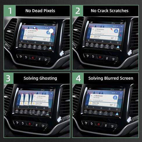 VORGENS 7 بوصة Uconnect LCD تعمل باللمس متوافقة مع Jeep Compass، 2.4L l4، 2017 2018 2019 2020 #Replace TDO-WXGA0700K00057-V1 TDO-WXGA0700K00033-V2 شاشة عرض شاشة الملاحة in Kuwait