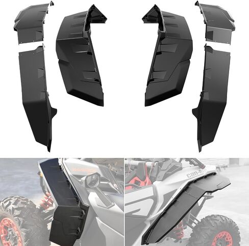 مجموعة مشاعل ممتدة أمامية وخلفية من A & UTV PRO لـ Can-Am Maverick X3 Max/Maverick 1000 Max 2017-2023، XXL ملحقات ملحقات اللوحات الواقية من الطين الواسعة للغاية in Saudi Arabia