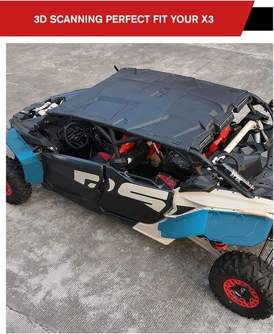 مجموعة مشاعل ممتدة أمامية وخلفية من A & UTV PRO لـ Can-Am Maverick X3 Max/Maverick 1000 Max 2017-2023، XXL ملحقات ملحقات اللوحات الواقية من الطين الواسعة للغاية in Saudi Arabia