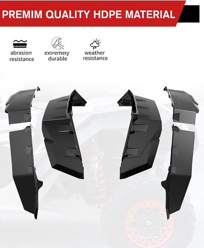 مجموعة مشاعل ممتدة أمامية وخلفية من A & UTV PRO لـ Can-Am Maverick X3 Max/Maverick 1000 Max 2017-2023، XXL ملحقات ملحقات اللوحات الواقية من الطين الواسعة للغاية in Saudi Arabia