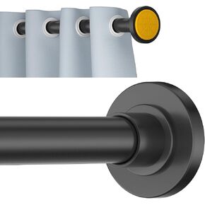Black Shower Curtain Rod 30 to 56 Inch,1 Inch Diameter Adjustable Tension Curtain Rods No Drilling,Tension Rods for Windows,No Rust in Kuwait