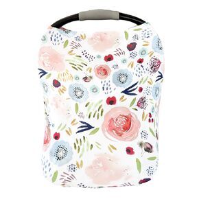 Pobi Baby Premium Multi-Use Cover - Nursing Cover, Baby Car Seat Covers, Shopping Cart, High Chair, and Breastfeeding Cover - Ultra-Soft, Stretchy, Woodland Scarf for Baby and Mom (Wildlife Animal) in Kuwait
