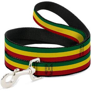 buckle-down dl-w21802-w عريض 3.8 سم Rasta Dog CJ1057-DSH4, 4Ft. Long - 0.5 Inches wide - Narrow, Rasta in Kuwait