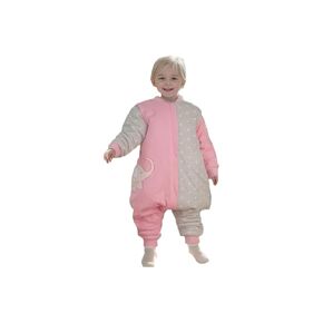 Toddler Sleeping Sack with Legs (3-6Years) Cotton Warm 2.5 Tog Movable Sleeves Baby Sleep Bag with Feet Wearable Blanket 5T Walking Sleeper with Filling Quilted Large Sleeping Bag Pink Girl in Kuwait