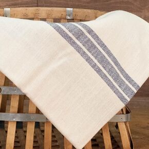 Piper Classics Market Place Gray Ticking Stripe Bulk Yardage, One Yard, 36" x 110" Wide in Kuwait