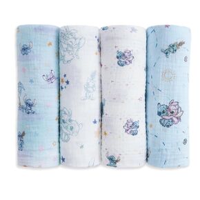 aden + anais Essentials Swaddle Blanket, Boutique Muslin Blankets for Girls & Boys, Baby Receiving Swaddles, Ideal Newborn & Infant Swaddling Set, Perfect Shower Gifts, 4 Pack, Flowers Bloom in Kuwait