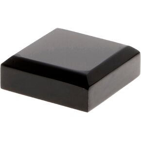 Plymor Black Acrylic Square Beveled Display Base, 4" W x 4" D x 0.75" H in Kuwait