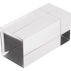 Plymor Clear Polished Acrylic Rectangular Display Block, 1" H x 1.5" W x 3" D in Kuwait
