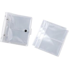 6x6" Refillable Photo Sleeves with Plastic Page Protectors,Binder with Plastic Sleeves 30 Page Waterproof Pocket Flip Book for 60 Pictures, Holds Photographs, Postcards, Recipe Cards & Name Cards in Kuwait