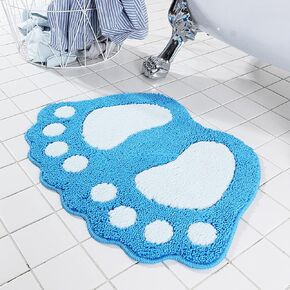 Bathroom Rugs Mats Water Absorbent Non-Slip Mat Used in Bathroom, Shower, Room, Etc.Soft Microfiber Bath Mat Machine Washable Bath Mat Bathroom Mat (Green, 19x26'') in Kuwait