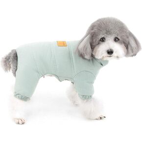 ZUNEA Dog Snowsuit for Small Dogs Winter Warm Coat Thick Puppy Clothes with Legs Fleece Lined Pet Overalls Outfits Windproof Cold Weather Jumpsuit Pet Dogs Girl Boy Apparel Gray S in Kuwait