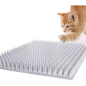 YITESHI 10 Packs Scat Mat for Cats, 13X16 inches Pet Deterrent Spikes, Indoor Outdoor Humane Cat Repellent Fence in Kuwait