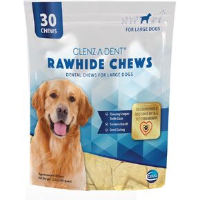 Clenzadent Rawhide Chews for Dogs Large (30 ct) in Kuwait