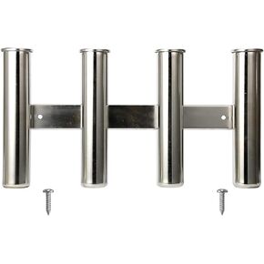 Amarine Made 3 4 5 6 Tube Fishing Rod Rack, Mirror Finish Stainless Steel 316, 3 Rod Rack 4 Rod Rack 5 Rod Rack 6 Rod Rack (4 Tube) in Kuwait