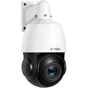 كاميرا SUNBA 5MP IP PoE+ PTZ خارجية، تكبير بصري 20x، صوت ثنائي الاتجاه، كاميرا واي فاي 2.4 جيجا، اكتشاف الحركة والشكل البشري، دورية أوتوماتيكية 24 × 7، رؤية ليلية تصل إلى 328 قدمًا (إصدار 405-D20X ECO) in Kuwait