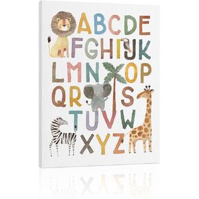 Positive Affirmations Print Wall Decor: I Am Kind I Am Smart I Am Brave Inspirational Quotes Wall Art for Kids, Boho Classroom Posters Baby Animal Safari Nursery Room Decor for Toddler 12x15 Inch in Kuwait