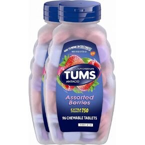 TUMS Extra Strength 750, Berries, 96 Tablets in Kuwait