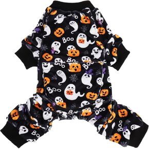 PUPTECK Soft Fleece Dog Pajamas for Small Medium Dogs, Dog Onesie Puppy Sweaters Clothes Jumpsuit Pjs, Cute Jammies Cat Coat Pet Costume Apparel, Green M in Kuwait