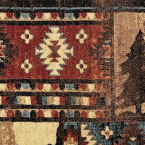 Home Dynamix Buffalo Bear Area Rug, 1'10"x6'10", Brown/ Red, Rectangular in Kuwait