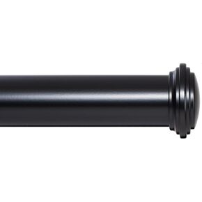 Ivilon Window Curtain Rod Decorative End Cap Design, 1 Inch Rod, 48 to 86 Inch. Brushed Nickel in Kuwait