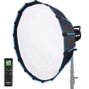 Godox SL-60W Kit with Softbox and 2.8M Stainless Steel Light Stand LED Video Light 5600K Studio Continuous Lamp Bowens Mount Wirelessly Adjust Photo Lights for YouTube, Wedding, Outdoor Shooting in Kuwait